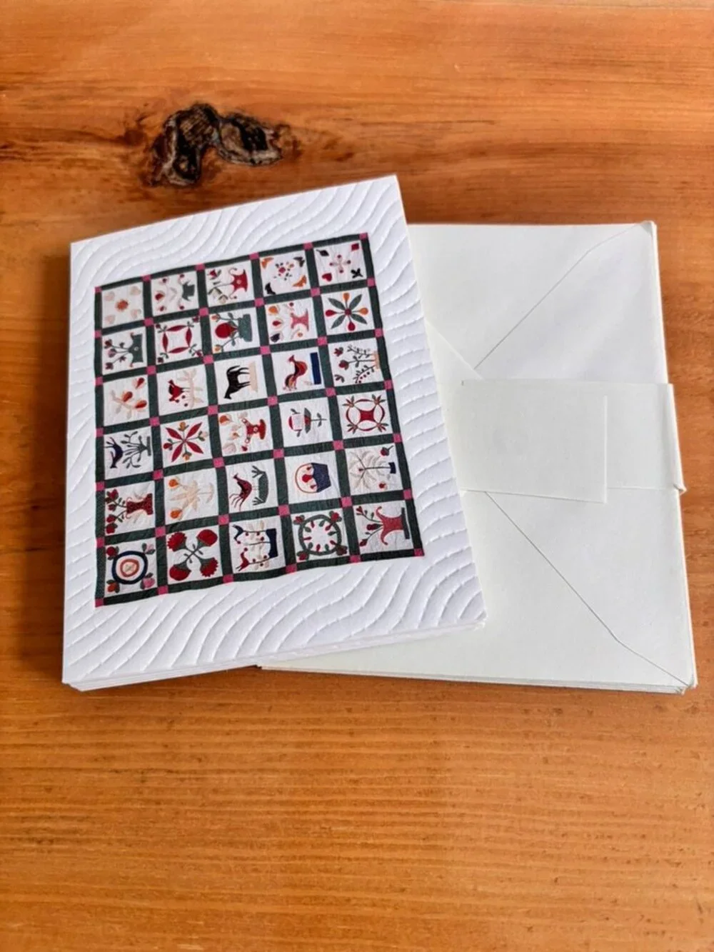 Vintage Lot of 12 Quilt Pattern Current Brand Note cards